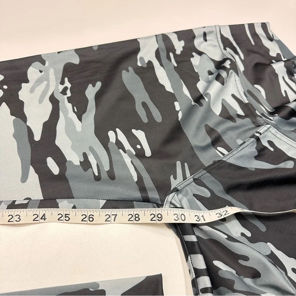 NFL Team Apparel Minnesota Vikings Black Gray Camo Athletic Leggings Size XXL
